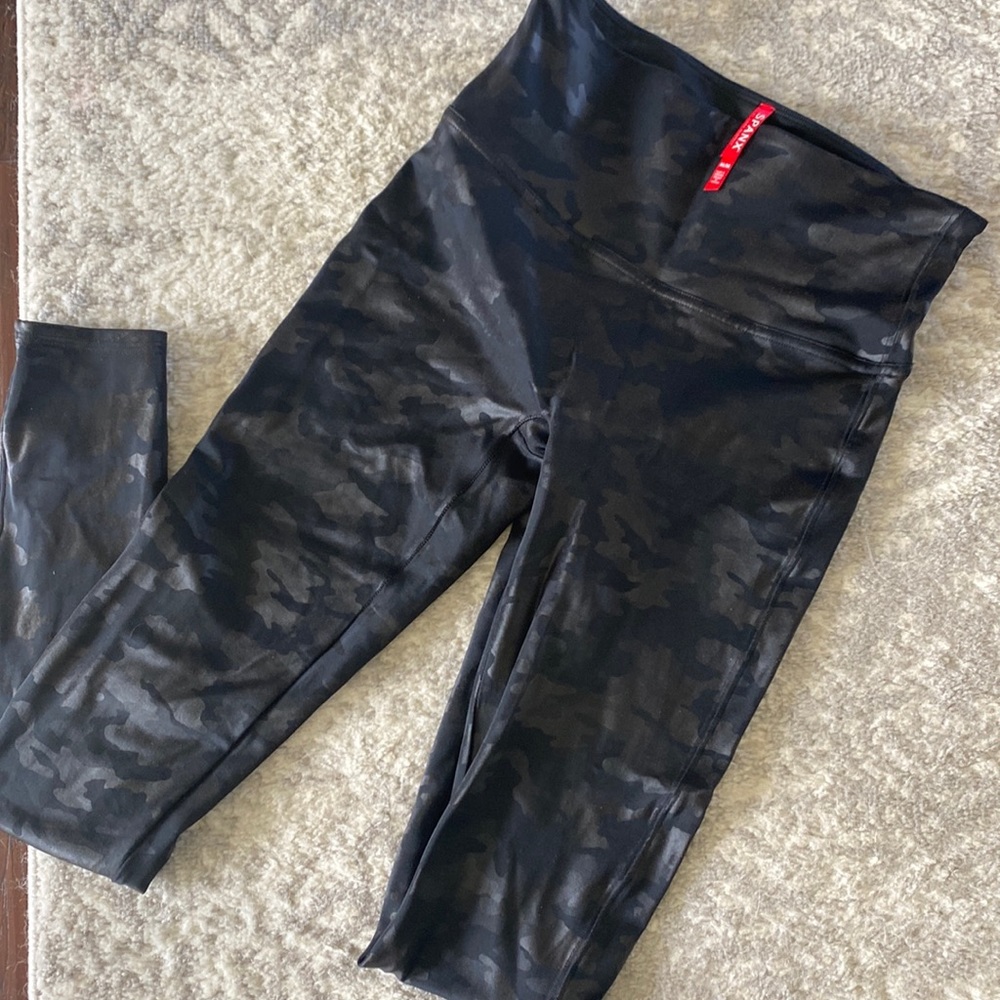 Spanx Black Camo Leggings